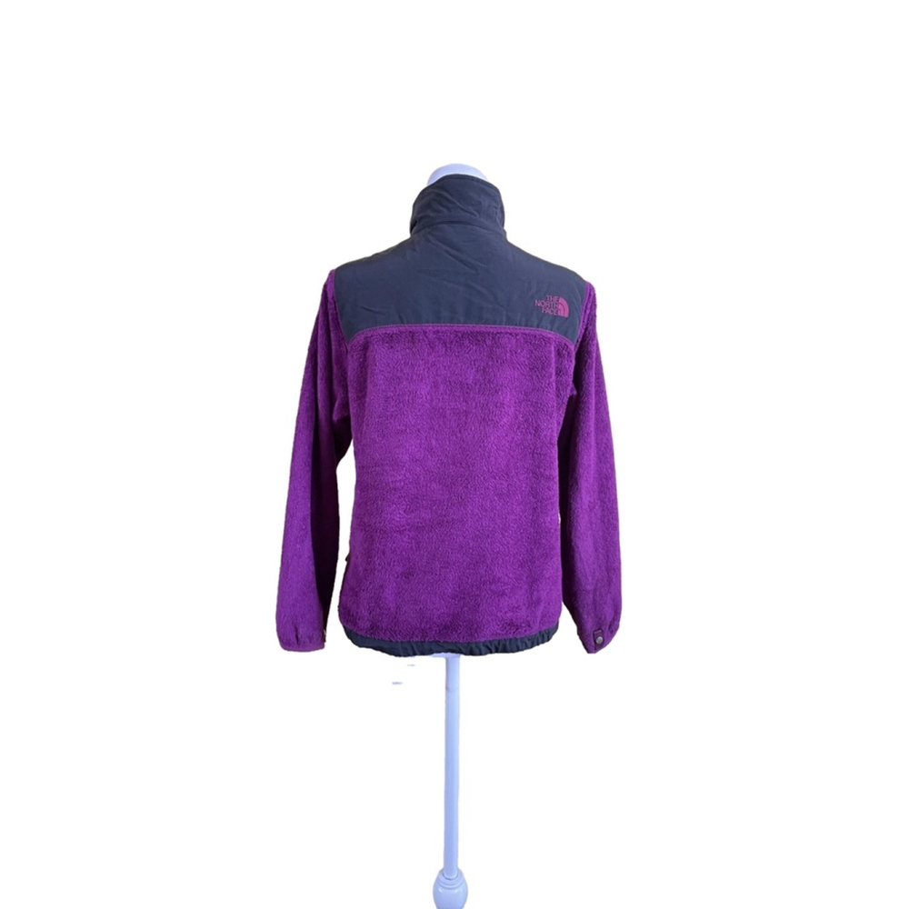 Girls The North Face Fleece Jacket L Purple Gray - Picture 3 of 5
